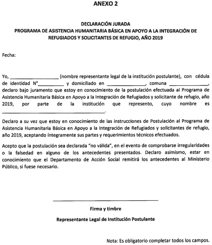 Resolucion-2274 EXENTA 08-JUN-2019 MINISTERIO DEL INTERIOR Y SEGURIDAD  PÚBLICA, SUBSECRETARÍA DEL INTERIOR - Ley Chile - Biblioteca del Congreso  Nacional